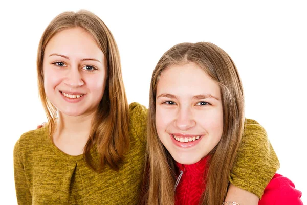 Χαρούμενος νεαρός αδελφές — Φωτογραφία Αρχείου