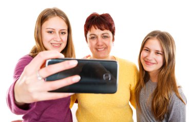 Mutlu anne ile kızı