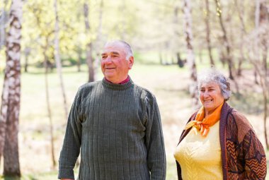 Mutlu yaşlı çift