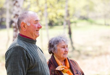 Mutlu yaşlı çift