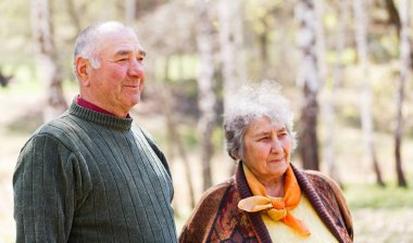 Mutlu yaşlı çift
