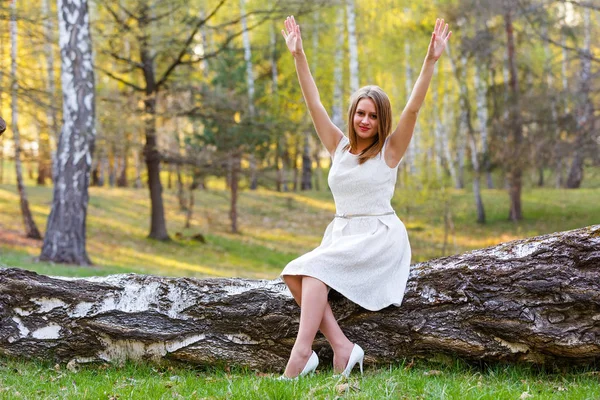 Happy young lady — Stock Photo, Image