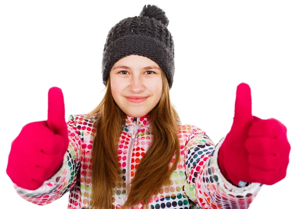 Sonriente chica joven — Foto de Stock