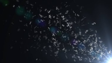 Doları para birimi farklı yönlere scatters. Arka plan