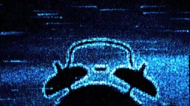 Soyut backgroud. Bilgisayar saati kodu.