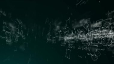 Matematiksel formüller arka plan. Eğitim kavramı