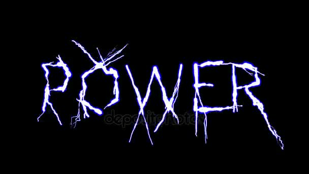 Simbolo di energia. Potere — Video Stock