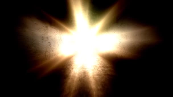 Luz brillante al final del túnel. Camina hacia la luz — Vídeo de stock