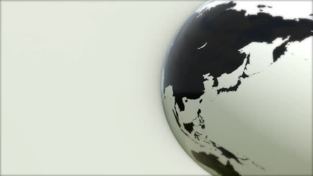 Um modelo da Terra. Terra 3D — Vídeo de Stock