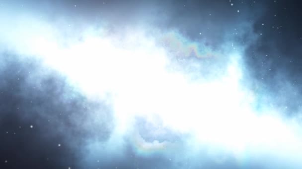 Stellar Nebula. Flight to the center of the galaxy — Stock Video