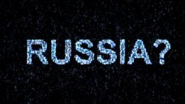 Rus hacker. Internet tehlikede. Kötü amaçlı kod hacker.