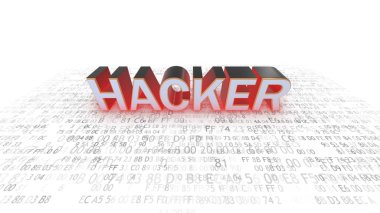 Bilgisayar güvenliği. Bilgisayar korsanları. Güvenliği tehlikede. Hacker