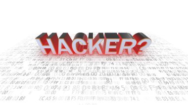 Bilgisayar güvenliği. Bilgisayar korsanları. Güvenliği tehlikede. Hacker