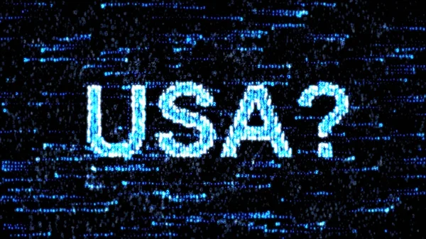 Cyberespionage nos EUA. Hacking de tecnologia da informação — Fotografia de Stock