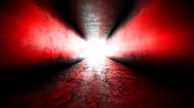 Karanlık bir koridor. Uçan bir karanlık oda