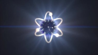 Modern bilim. Bilim ve saat hızlı hareket eden bir işareti. Hızla gelişen bilim kavramı