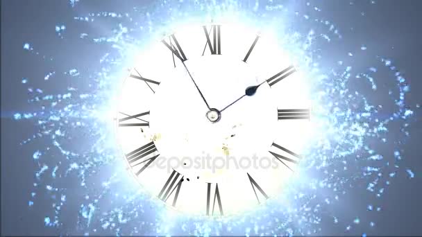 Montre futuriste. Espace et temps, distorsion du temps — Video