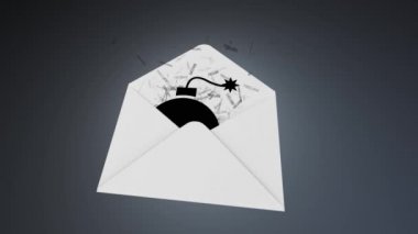 Truva atı virüsü. E-posta virüs. küresel ağı üzerinden saldırı..