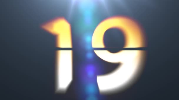 Nombre de chaos. Beaucoup de chiffres changent rapidement. Changement de code 