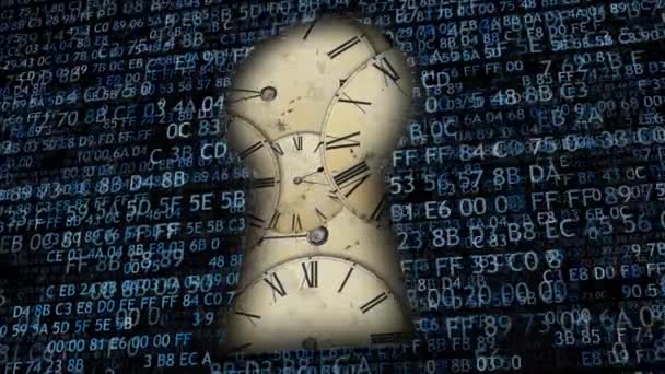 Hálózati idő. Idő- és információ védelme — Stock videók
