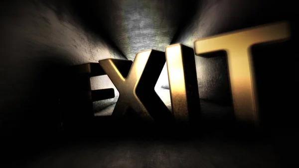 Exit na konci tunelu — Stock fotografie