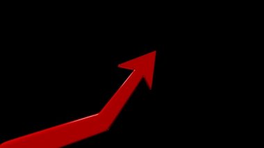 Büyüme grafiği. Finansal başarı. Olumlu tahmin