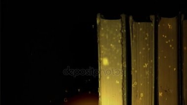Kitap bir raf ve alfabe