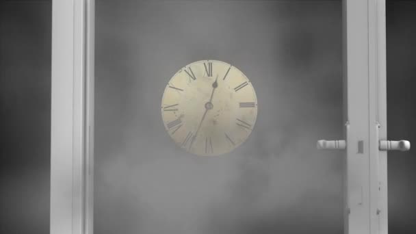 Η πόρτα με γρίφους. Μυστηριώδη ρολόι. — Αρχείο Βίντεο