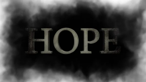 Esperança fantasma. Esperança no nevoeiro — Fotografia de Stock