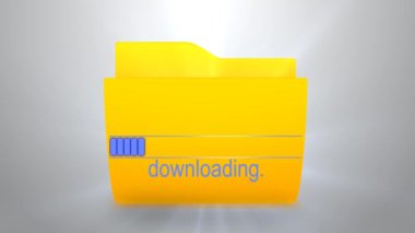 Veri yükleniyor. Veri deposundan yükleme. Internet depolama. Veri deposu.