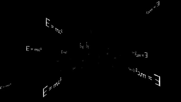 Teorie relativity. Einsteinové vzorec — Stock video