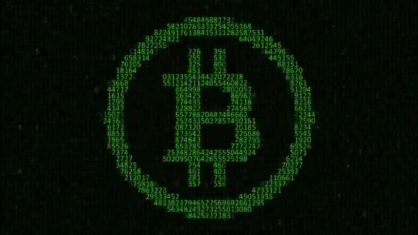 Bitcoin électronique. Bitcoin dans le réseau. Monnaie cryptographique . — Video