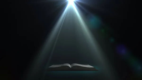 A mysterious book. The book in a mysterious light — Stock Photo, Image