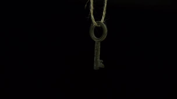 The old key. Door key 10. — Stock Video