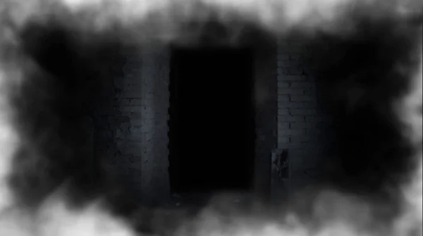 Een mysterieuze deur. Deur naar het onbekende. — Stockfoto