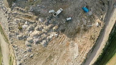 Şehir dökümü Evsel Atık. Hava fotoğrafçılığı. Şehir dökümü