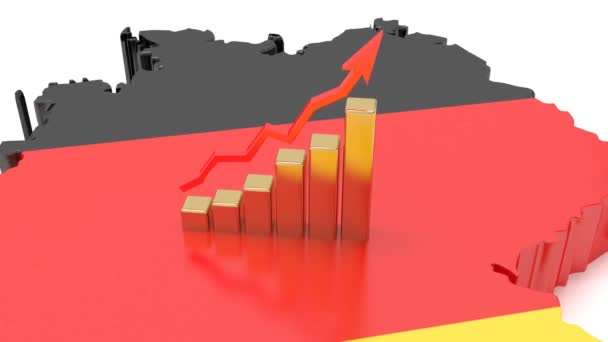 De groei van de Duitse economie. Welvaart van Duitsland. — Stockvideo
