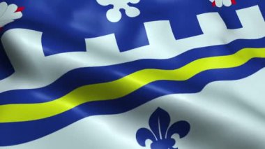 Kanada 'da Coquitlam Bayrağı Dalgalanıyor Kusursuz Döngü