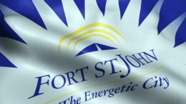 St. John Dipsiz Döngüsü 'nün Kanada Şehir Bayrağı Dalgalanıyor