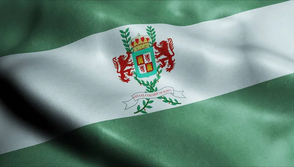 니카라과의 마사야 깃발을 흔들며 — 스톡 사진