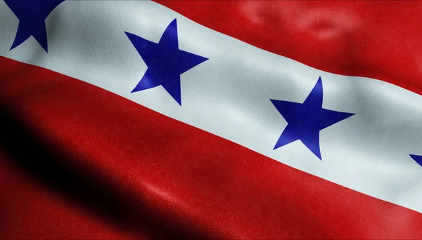 Bandeira Cidade Marica Closeup View — Fotografia de Stock