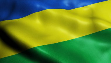 San Cristobal Kapanış Manzarası 3D Sallanan Kolombiya Şehri Bayrağı