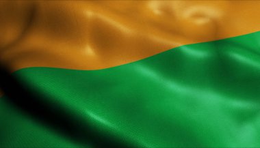 3d Dalgalanan Kolombiya Şehri Sabaneta Yakından Yakından Görünümü