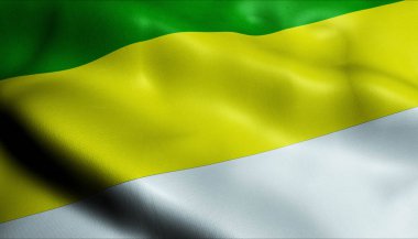 3d Dalgalanan Kolombiya Şehri Narino Yakından Görünümü