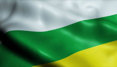 3d Dalgalanan Kolombiya Şehri Gomez Plata Kapanış Görünümü