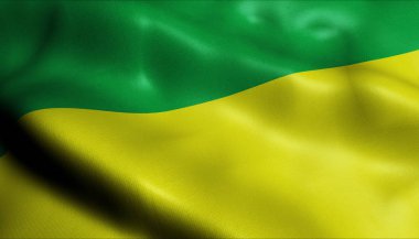 3D Sallanan Kolombiya Şehri Trujillo Yakından Görünümü