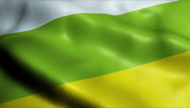 3d Sallanan Kolombiya Şehri Murillo Yakından Görünümü