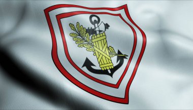 3D Fransız Arma Aracı Kale Bayrağı