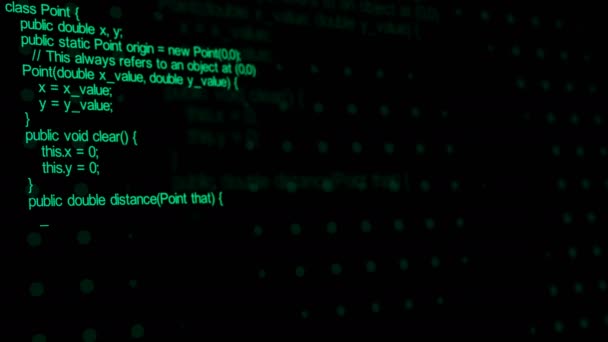 Rolagem Código Computador — Vídeo de Stock