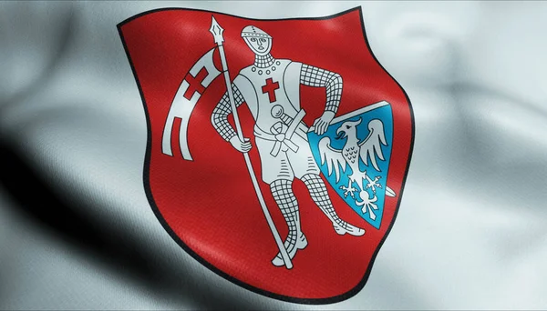 Εικονογράφηση Κυματιστή Σημαία Του Γερμανία Χώρα — Φωτογραφία Αρχείου